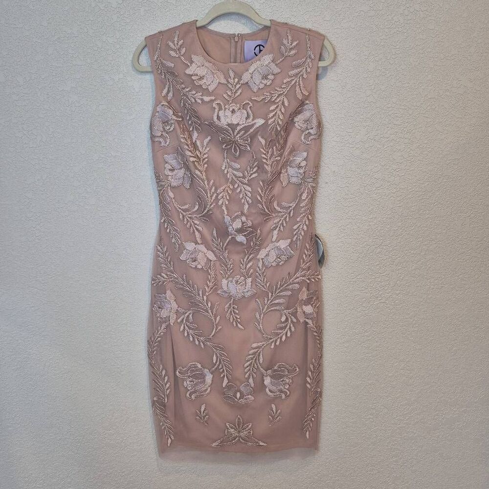 JS Collections Dori Embroidered Cocktail Dress Size 6